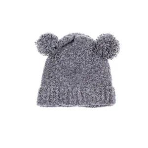 Ponponlu Kadın Bere Gri 7212