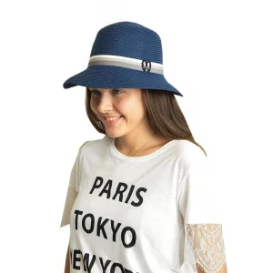 Kalp Aksesuarlı Kadın Hasır Şapka 1906