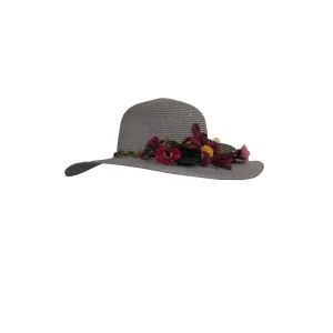 Çiçekli Hasır Kadın Şapka 3869