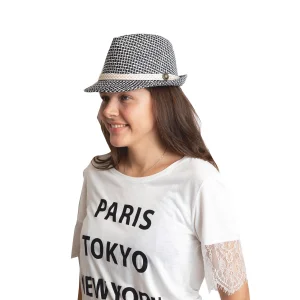 Düğmeli Kadın Fötr Şapka 6252