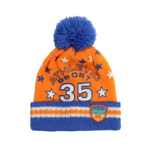 35 Baskılı Erkek Çocuk Bere Turuncu 2507