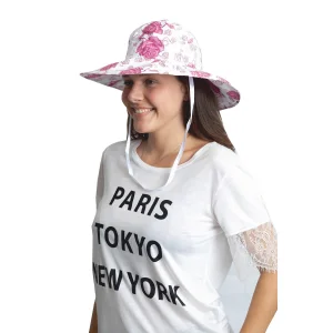 Çiçek Desenli Kadın Bermuda Şapka 1454