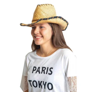 Kovboy Kahverengi Hasır Kadın Şapka 1561