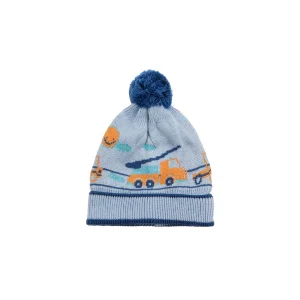 Kamyon Desenli Erkek Bebek Mavi Bere 1162