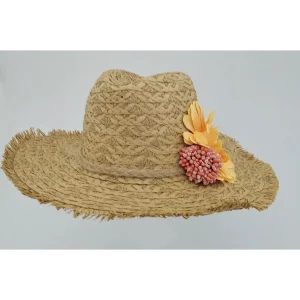 Geniş Kenarlı Hasır Şapka 1414