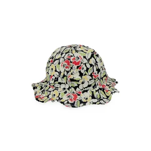 Kız Çocuk Yazlık Çiçekli Bermuda Şapka 1116