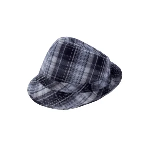 Kare Desenli Erkek Fötr Şapka 8781