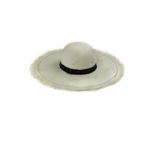 Geniş Kenarlı Hasır Kadın Şapka 6101