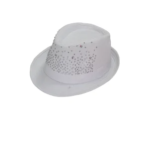 Taşlı Kadın Fötr Şapka 4120