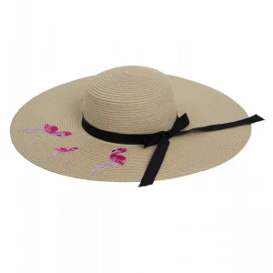 Flamingo Hasır Kadın Şapka 7046