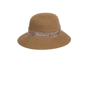 Kadın Çiçek Şeritli Şapka 1297