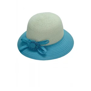 Çiçek Fiyonklu Kadın Şapka 6232