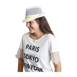 Yazlık Fileli Kemerli Fötr Kadın Şapka 6223