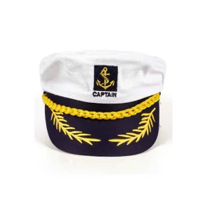 Unisex Kaptan Şapka 1512 Beyaz