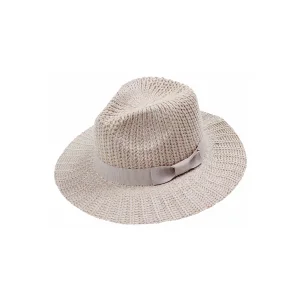 Örme Geniş Kenarlı Krem Kadın Fötr 7171