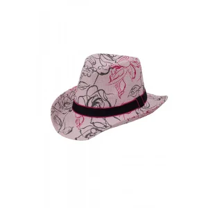 Bayan Desenli Kovboy Fötr