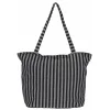 Kadın Çizgili Plaj Çantası 7023