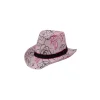 Desenli Kadın Kovboy Şapka
