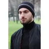 Erkek Siyah Çizgili Bere 7560