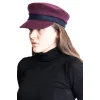 Kadın Kaptan Şapka 7410 Mürdüm