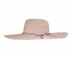 Kadın Geniş Kenarlı İncili Hasır Şapka 3871