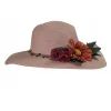 Çiçekli Hasır Kadın Şapka 3869