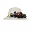 Çiçekli Hasır Kadın Şapka 3868