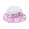 Kelebek Baskılı Kız Çocuk Bermuda Şapka 3738
