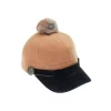 Ponponlu Kız Çocuk Camel Kep 4777