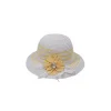 Kız Çocuk Çiçekli Hasır Şapka 4139
