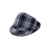 Kare Desenli Erkek Fötr Şapka 8781