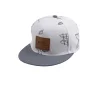 Erkek Desenli Snapback Hiphop Beyaz Kep 5890