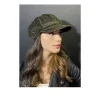 Kadın Denizci Tipi Kadife Şapka 1243 Yeşil