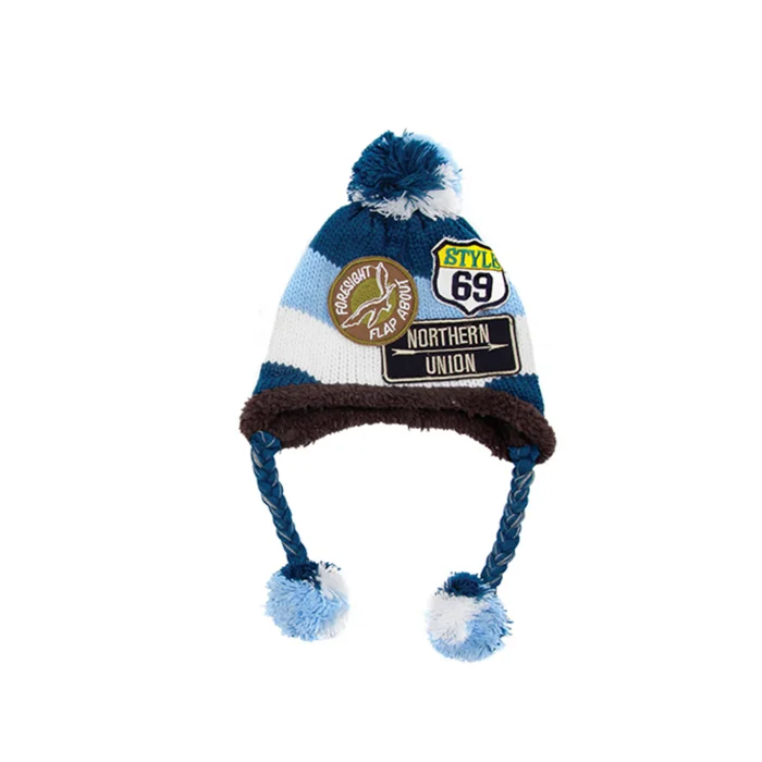 Erkek Çocuk Kulaklıklı Bere Mavi 2314