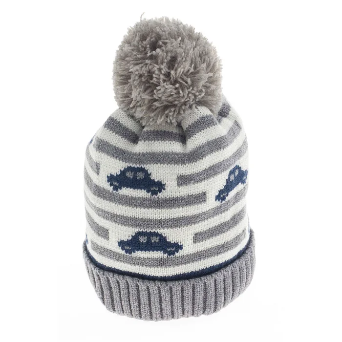 Araba Desenli Erkek Bebek Bere 1135