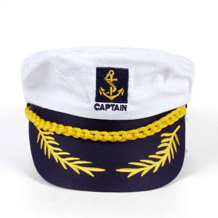 Unisex Kaptan Şapka 1512 Beyaz