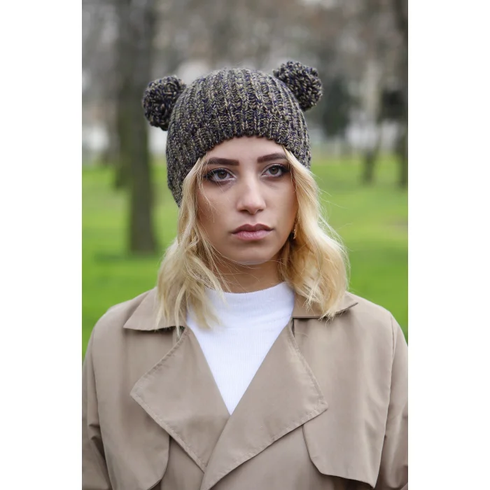 Ponponlu Kadın Bere Yeşil 7212