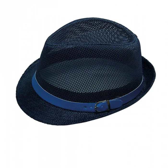 Yazlık Kadın Fileli Kemerli Hasır Fötr Şapka 6223