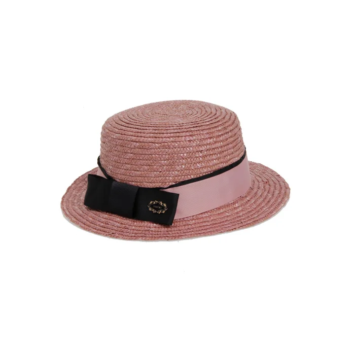 Kadın Şeritli Hasır Şapka 1081