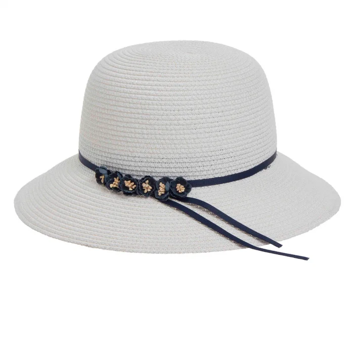 Çiçekli Kadın Hasır Şapka 1457