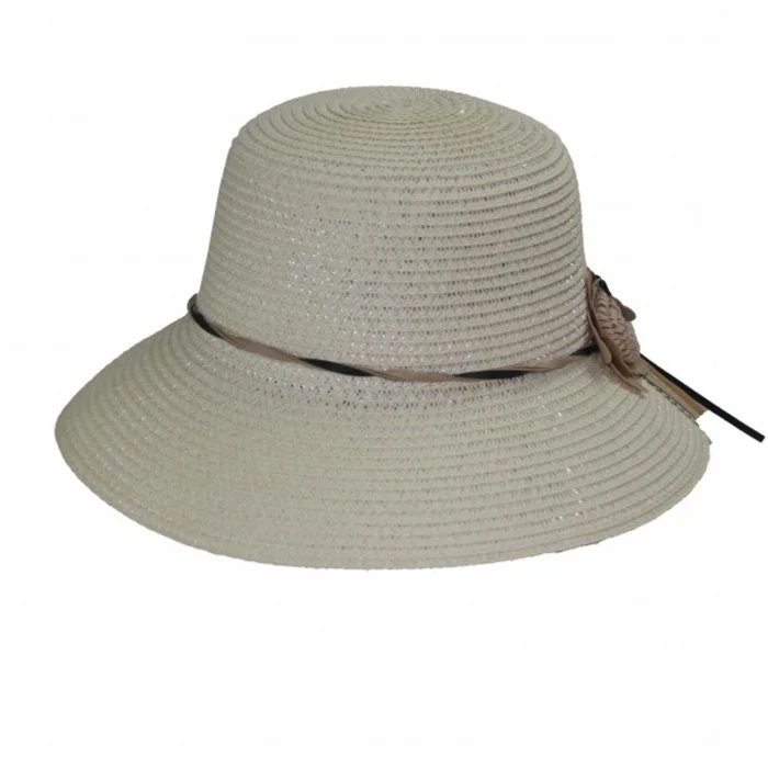 Çiçekli Hasır Kadın Şapka 3872