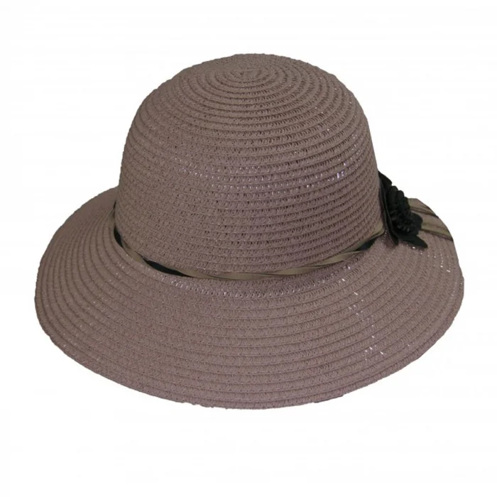 Çiçekli Hasır Kadın Şapka 3872