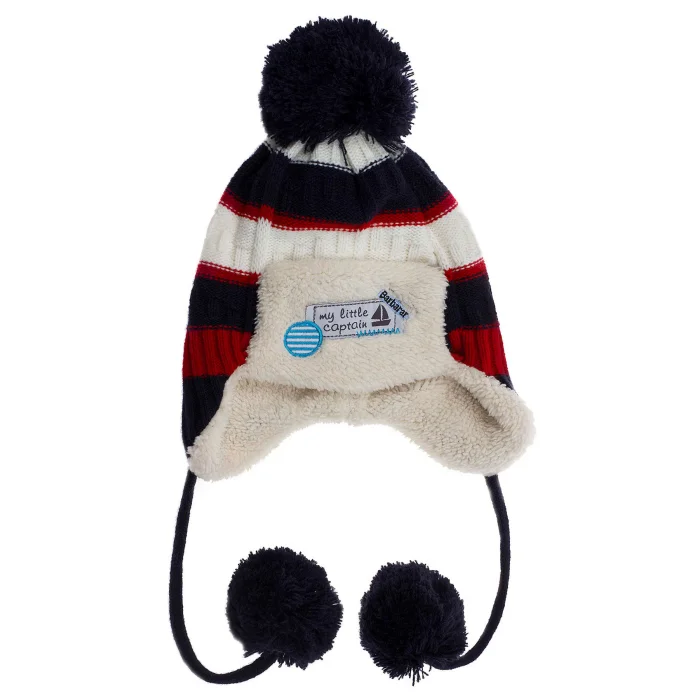 Yelken Baskılı Erkek Çocuk Lacivert Bere 1147