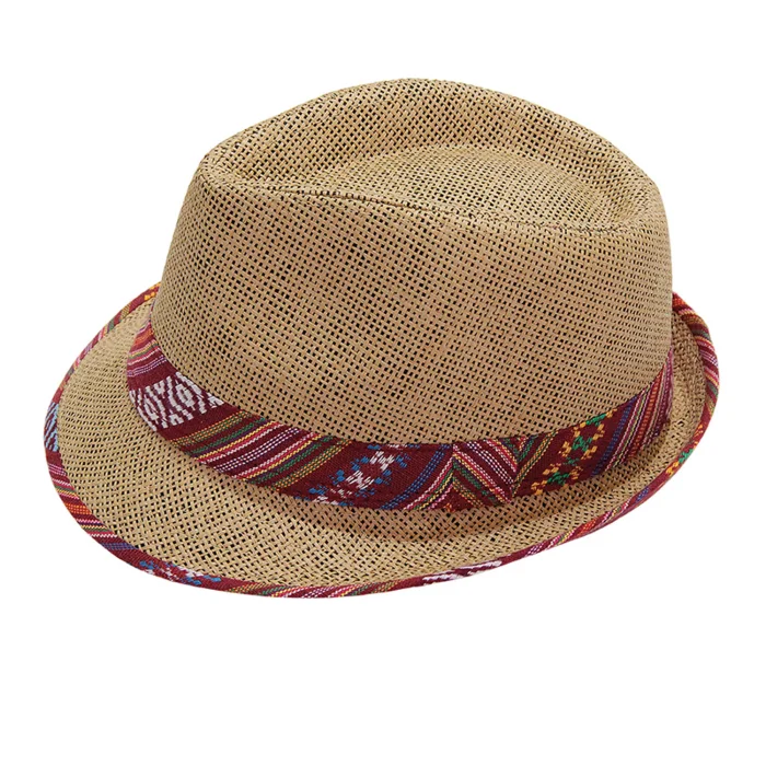 Şerit Desenli Kadın Fötr Şapka 6255