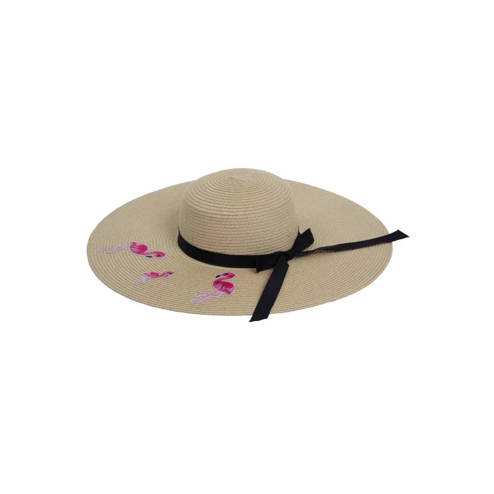 Flamingo Hasır Kadın Şapka 7046