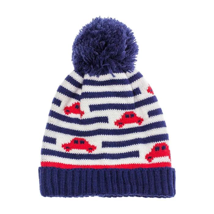 Araba Desenli Erkek Bebek Bere 1135