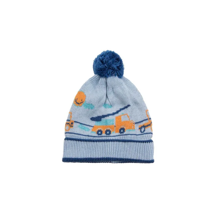 Kamyon Desenli Erkek Bebek Mavi Bere 1162