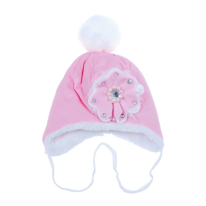 İçi Peluş Kız Çocuk Pembe Bere  Pembe 4845