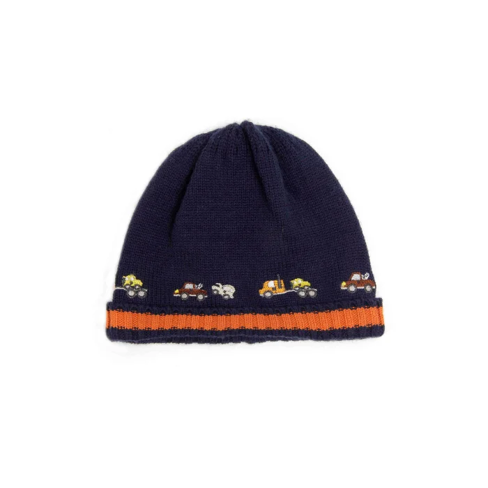 Araba Desenli Erkek Bebek Lacivert Bere 5764