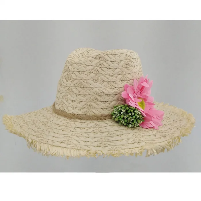Geniş Kenarlı Hasır Şapka 1414